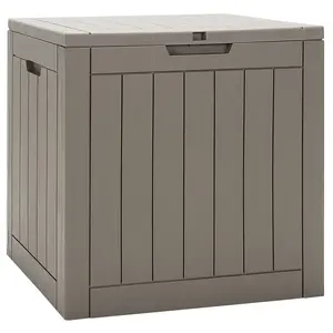 New Costway 30 Gallon Dual-Purpose Deck Box - Seating & Storage Solution for Tools - Rich Brown Finish with Fast Deliveries Organiser