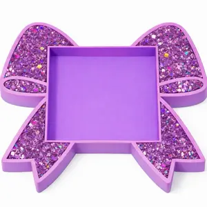 Glitter Bow Sticky Note Holder
