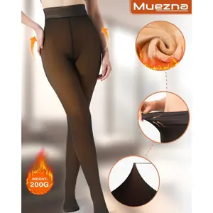 THE ORIGINAL!Magic Fleece Lined Leggings High Waist Tummy Control Super Soft Winter Comfort Tights In Plus Size & Brown Fur For Casual Wear & Outdoor Activities