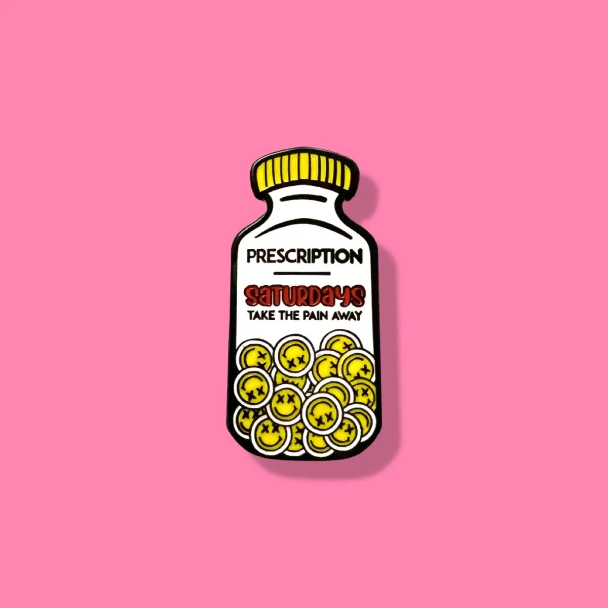 “Saturdays” Inspired Prescription Bottle Enamel Pin (Louis Tomlinson FITF)