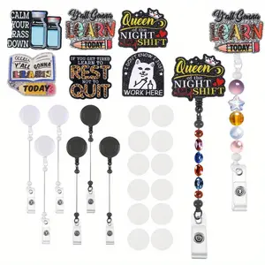 24pcs creative card sleeve, easy to pull and stretch buckle, circular high elasticity, easy to pull, easy to pull buckle, business card holder