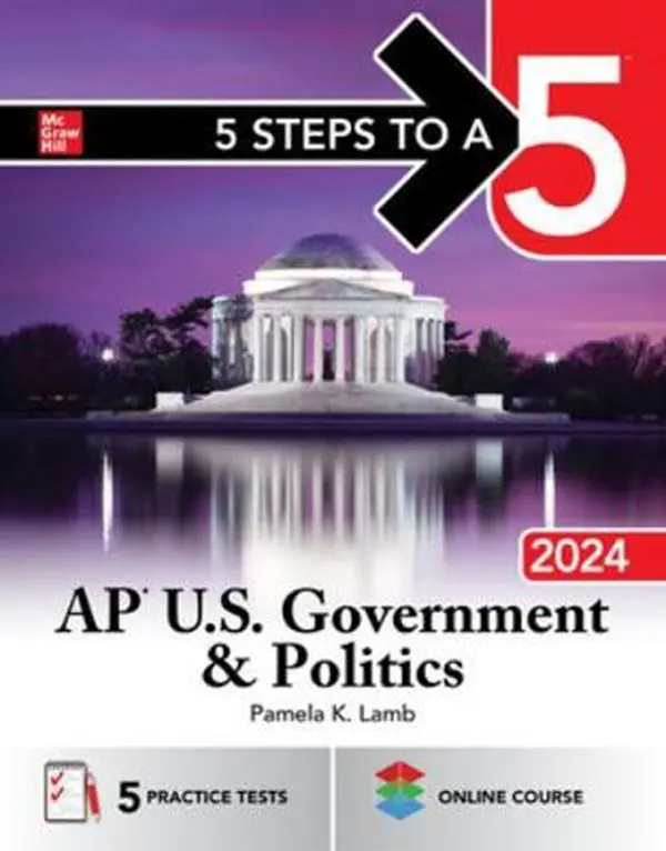 USED-5 Steps to a 5: AP U.S. Government & Politics 2024 by Lamb, Pamela K. (Paperback)