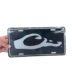 Drake Head License Plate - Black Classic Design with Unique Drake Head Logo - Versatile Options for Personalized Vehicle Appearance