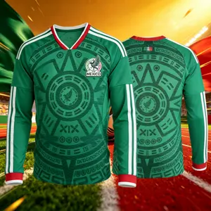 2026 Mexico Home And Away Short And Long Sleeve Soccer Jersey Fans Version Breathable