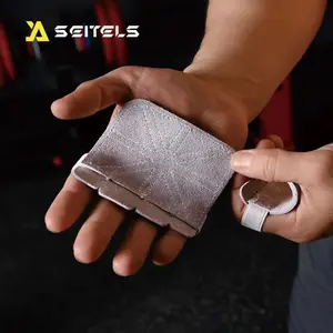 1 Pair Four-Finger Gym Palm Guards, Durable Anti-Slip Workout Accessories, Unisex Fitness Training Hand Protection Gear