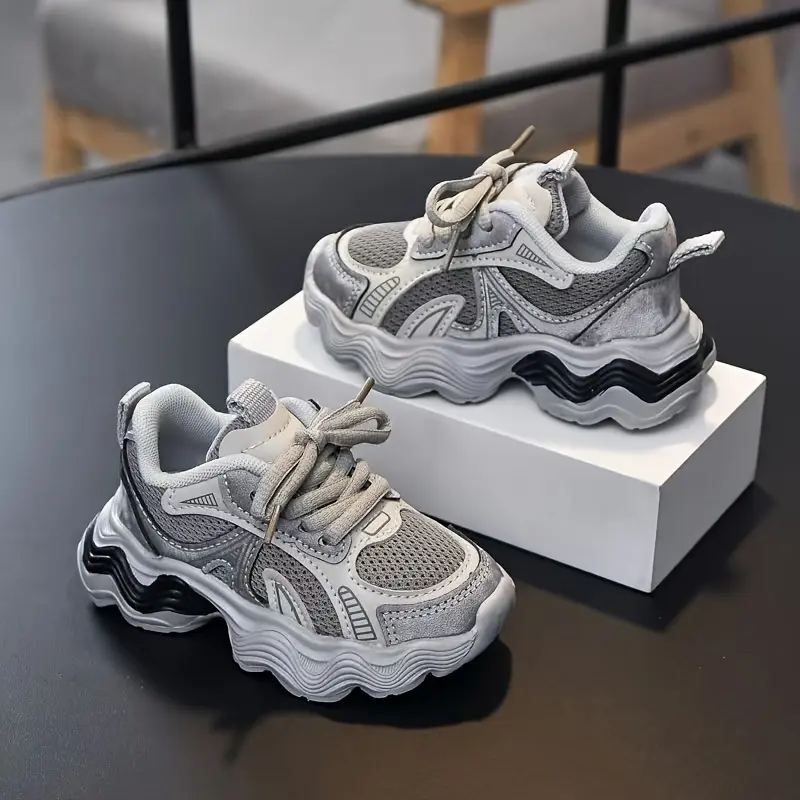 [1-6Y Cute Tennis Shoes] Casual & Cute 1-2-3, 4-5-6 Years Old Baby's Tennis Shoes |         Boys' and Girls' Sports Shoes, Easy to Put On & Take Off, Strap Closure, Indoor & Outdoor Wear, Low Top Sneakers for Active Kids