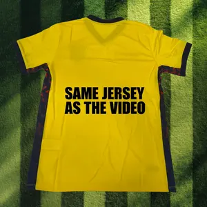 same jersey as the video , football jersey of the team, paired with a comfortable round-neck sports top, is suitable for games, training and daily wear. It is suitable for both men and women. Soccer Tee Athletic Activewear