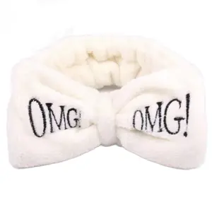 Soft Spa Cream OMG Coral Fleece Headband