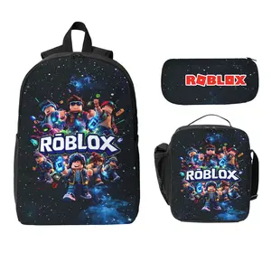 ROBLOX Galactic Heroes School Backpack Set 3  in  1  set backpack  for  students Pouch Lunchbag