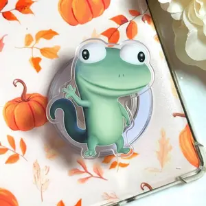 Cute Lizard Magsafe Phone Grip – Magnetic Pop Socket & Kickstand – Kawaii Cartoon Animal Phone Accessory Gift
