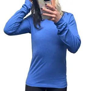 Basic Long Sleeve Tee | Heather True Royal
