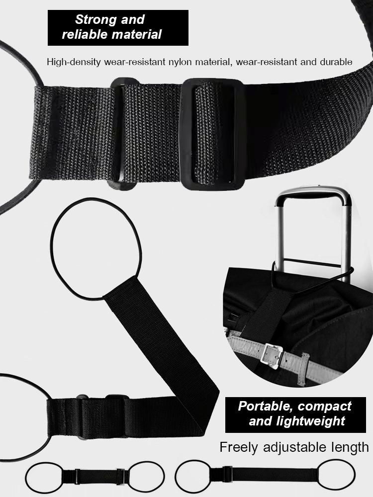 2pack Multi Use Strong Adjustable Luggage Connector Straps For Suitcases Rainbow Travel Straps Secure Organize Anti Theft Straps