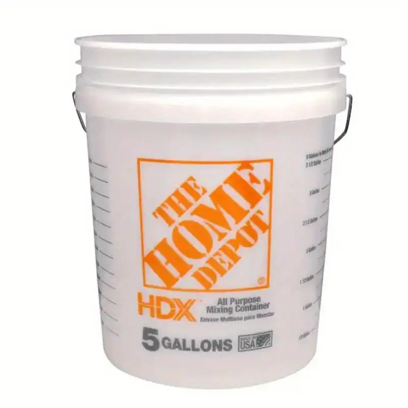 5 Gallon Natural Paint Bucket Pail Plastic Steel 5 Gallon Natural Paint Bucket Pail Plastic Steel