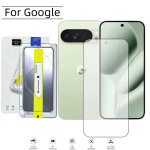 High-Definition Tempered Glass Cellphone Screen Protector for Google Pixel 6a/7/7a/8/8a/8pro/9a/9pro/9pro Xl/10pro/10pro Xl/10a, Ultra-Sensitive Touch, Dust-Free Installation, 9h Hardness