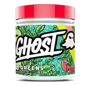 GHOST Greens Powder - 30 Servings - 19 Superfood Greens & Reds Powder, Fruits, Vegetables, Spirulina, & Chlorella, Prebiotics, 10 Billion CFU Probiotic & Digestive Enzymes - Gluten-Free