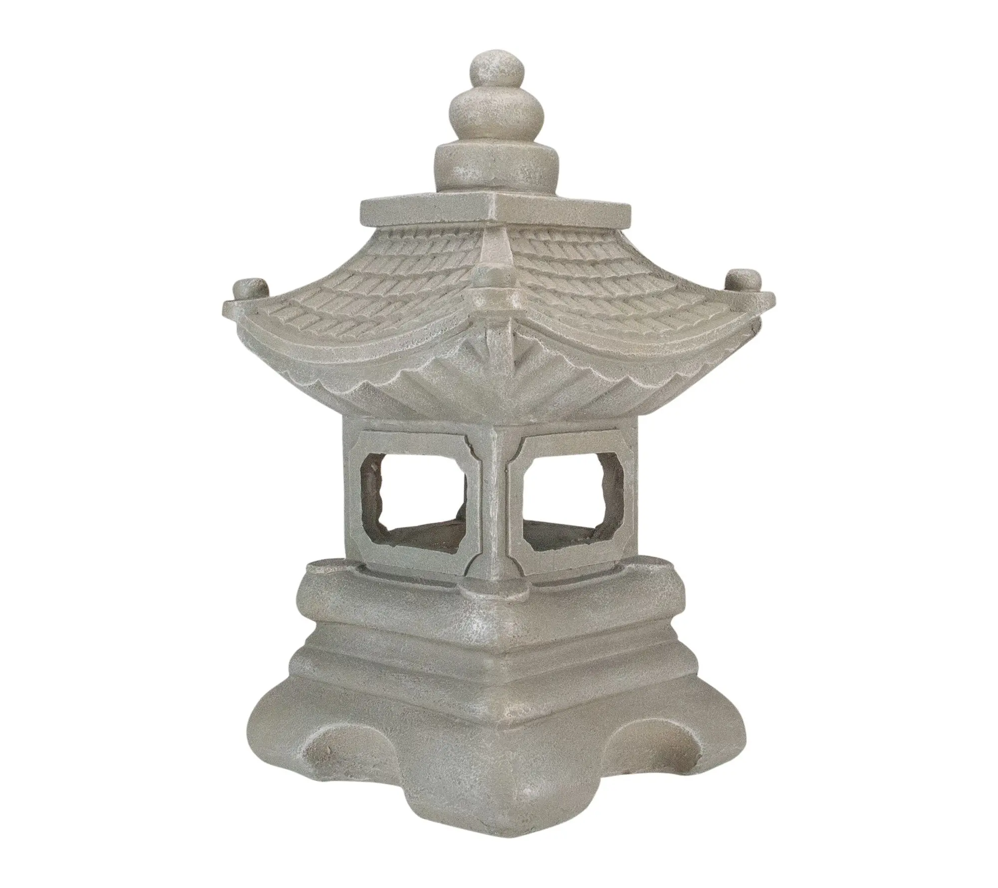 Northlight 13.5" Dark Gray Pagoda Outdoor Garden Statue