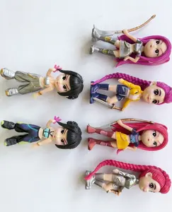 Set of 6 Witch Team action figures; collectible anime/game character figurines; PVC model toys; ideal gift for fans and children
