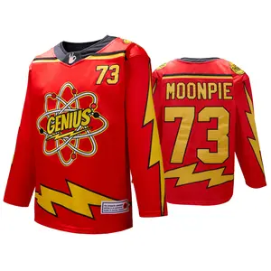 Genius 73 Hockey Jersey Men Embroidered  Oversized Streetwear Long Sleeve Shirt  Harajuku That Is My Spot Nerd Culture Fan Top High Performance Activewear Fitness Sport Outfits,stylish jersey