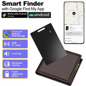 Google Smart GPS Tracker, Android Global Positioning Device, Anti-Loss Bluetooth-compatible Tag, Precision Tracking, Wireless Charging, for Seniors, Kids, Pets