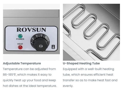 [ FLASH SALE ] ROVSUN 21 QT 2-Pan Electric Steam Table Countertop
