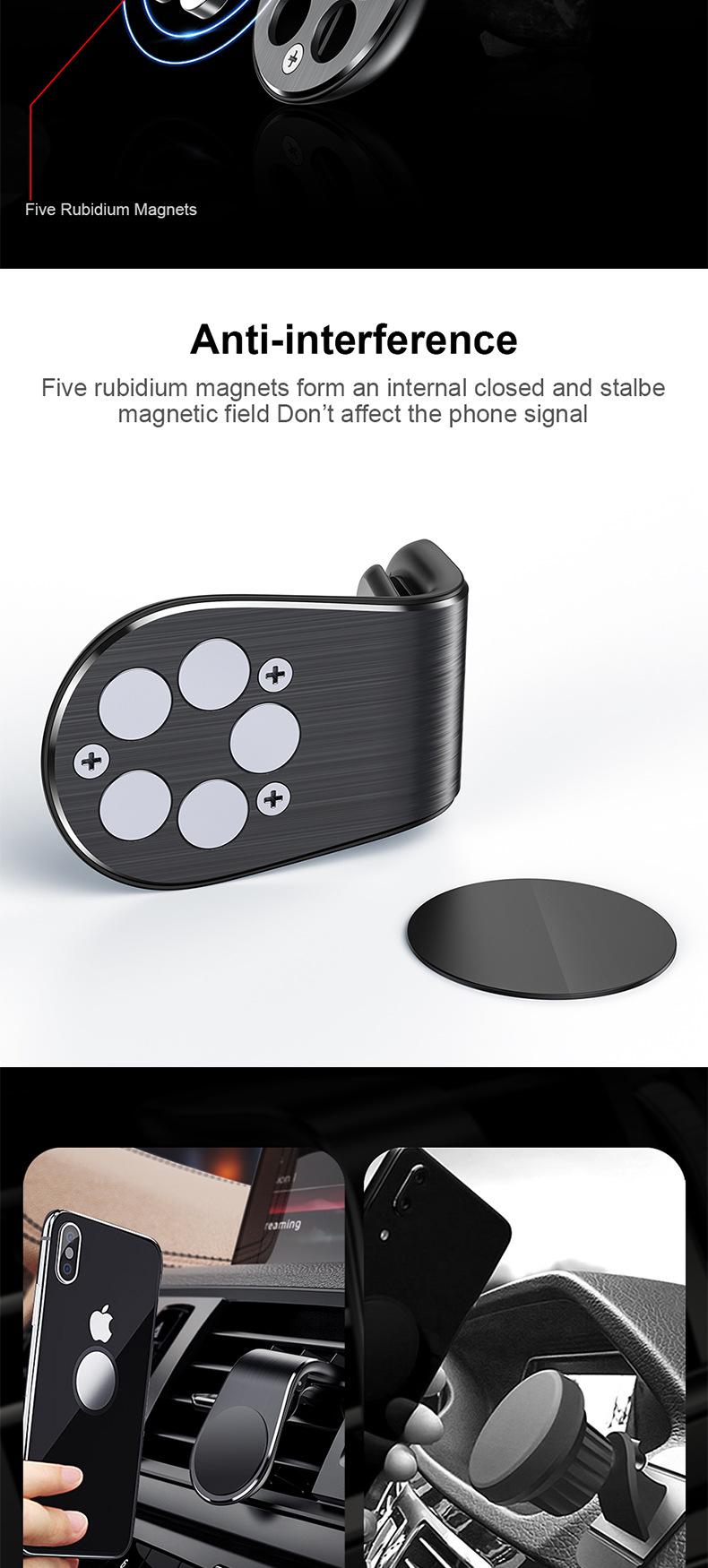 Magnetic Car Phone Holder Air Vent Clip Mount Rotation Cellphone GPS Support For Phone Stand in Car