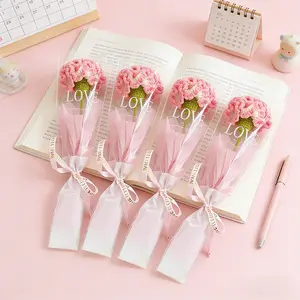 Gifts for Mom from Daughter Son - Cute Mothers Day, Birthday Gifts for Moms- Mother's Day Handmade Bouquet Sunflower Handmade Knitted Flower