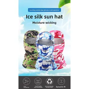 Hood Mask Integrated Balaclava Hat Tactical Flying Tiger Hood Sports Sunscreen Quick-Drying Ice Silk Cycling Mask