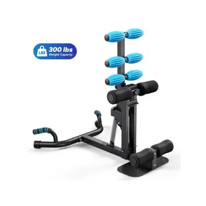 Deep Squat Machine, Ab Machine,Adjustable Glutes Trainer Machine, Core Leg Push Up Workout Machine For Home Gym