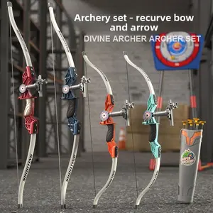 Kids Recurve Bow Archery Set | Complete Beginner Shooting Toy with Suction Target | Perfect for Outdoor Sports