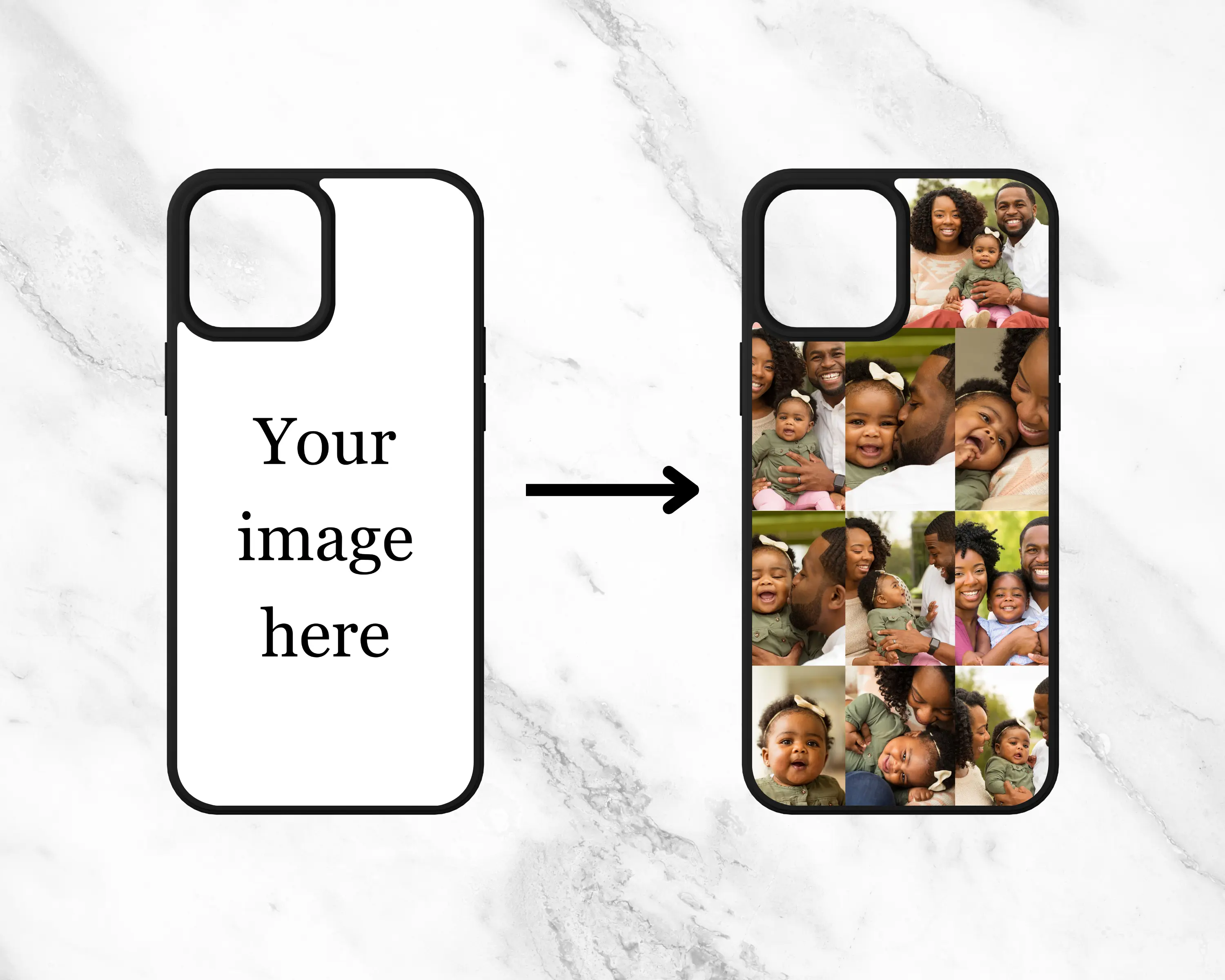 Customized Phone Case, Personalized Smartphone Cover, Durable Accessories, Custom Sublimation Phone Case