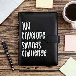 100 Envelopes Savings Challenge Binder - A5 Budget Planner with Cash Envelopes, Fun & Easy Money Saving System