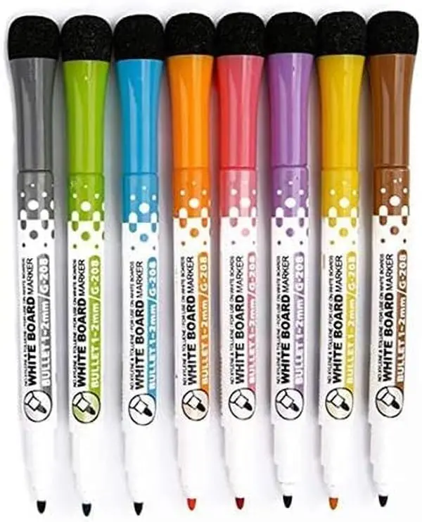 YES4QUALITY Dry Erase Markers Ultra Fine Tip 15 Colors, Low Odor Whiteboard Markers for Whiteboard Glass and Magnetic Surfaces, Dry Erase Pens for Classroom Office and Home