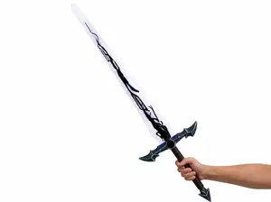 Kinstore 44" Demon King's Longsword PU Foam Sword for Cosplay Solo Sung Jinwoo Leveling Costume Replica Props