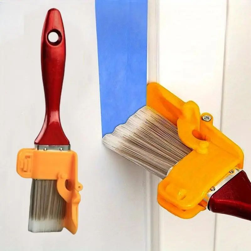 Paint Brush with Wooden Handle, Multipurpose Paint Brush for Frame, Wall, Window and Ceiling Edge, Durable Plastic Handle Paint Tool, Home, Interior