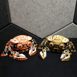 Articulated Cyber Crab Figurine