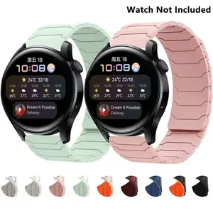 Silicone Magnetic Loop Watch Band (Band Only), 20mm 22mm 18mm Smart Watch Band, Wearable Accessories Compatible with Samsung Galaxy Watch 5/6/7 Active 2 Amazfit Bracelet Huawei Watch GT 2e 3 Band, Smart Watch Straps