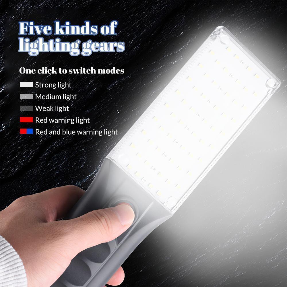 Work Light, Rechargeable LED Work Light with Hanging Hook, 1500 Lumens, Portable Flashlight 180° Rotate 5 Modes, Magnetic Light, for Car Repairing/Under Hood/Emergency Waterproof