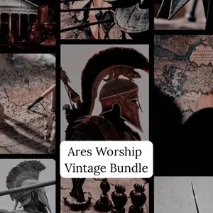 Ares Worship Vintage Bundle, Vintage Witchcraft Tools, Hellenic Witch Devotee Bundle, Beginner Deity Work Kit, Vintage Ares Devotee Kit