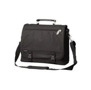 212 MAIN Men's Expandable Portfolio Briefcase - 600 Denier Polyester, Soft Leather Handle, Extra Storage Space, Adjustable Quick-Release Shoulder Strap