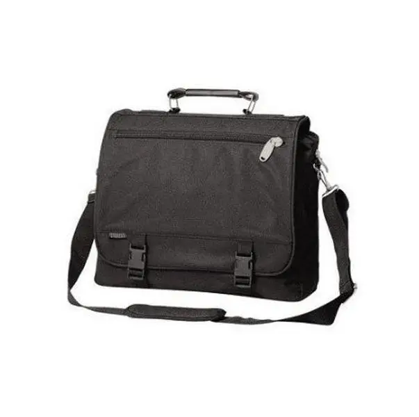 212 MAIN Men's Expandable Portfolio Briefcase - 600 Denier Polyester, Soft Leather Handle, Extra Storage Space, Adjustable Quick-Release Shoulder Strap