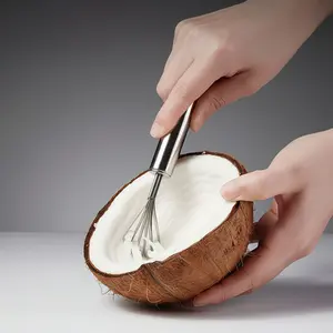 Stainless Steel Coconut Scraper & Fish Scale Remover, Lightweight Non-Slip Handle, Kitchen Tool for Cooking Lovers, Essential for Seafood Processing