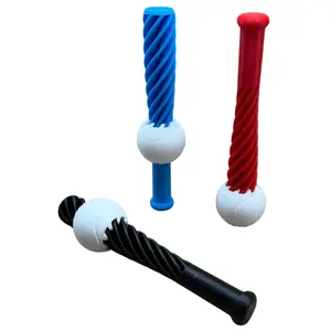 Baseball & Bat Pass Through Fidget Toy - 3 pack | Sports Sensory | 3D Printed Toy | Baseball Gift | Desk Fidget | Stress Relief | Birthday Favor