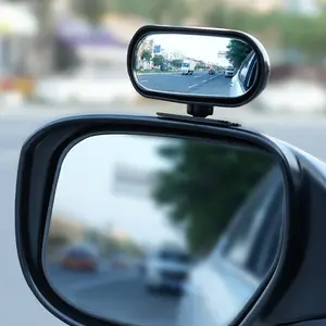 2Pcs 360°Rotatable,Car  Spot Mirror,Stick-On,HD Glass,Universal Fit,for Cars SUVs Trucks,Eliminate  Spots,Easy Install,Enhance Driving Safety