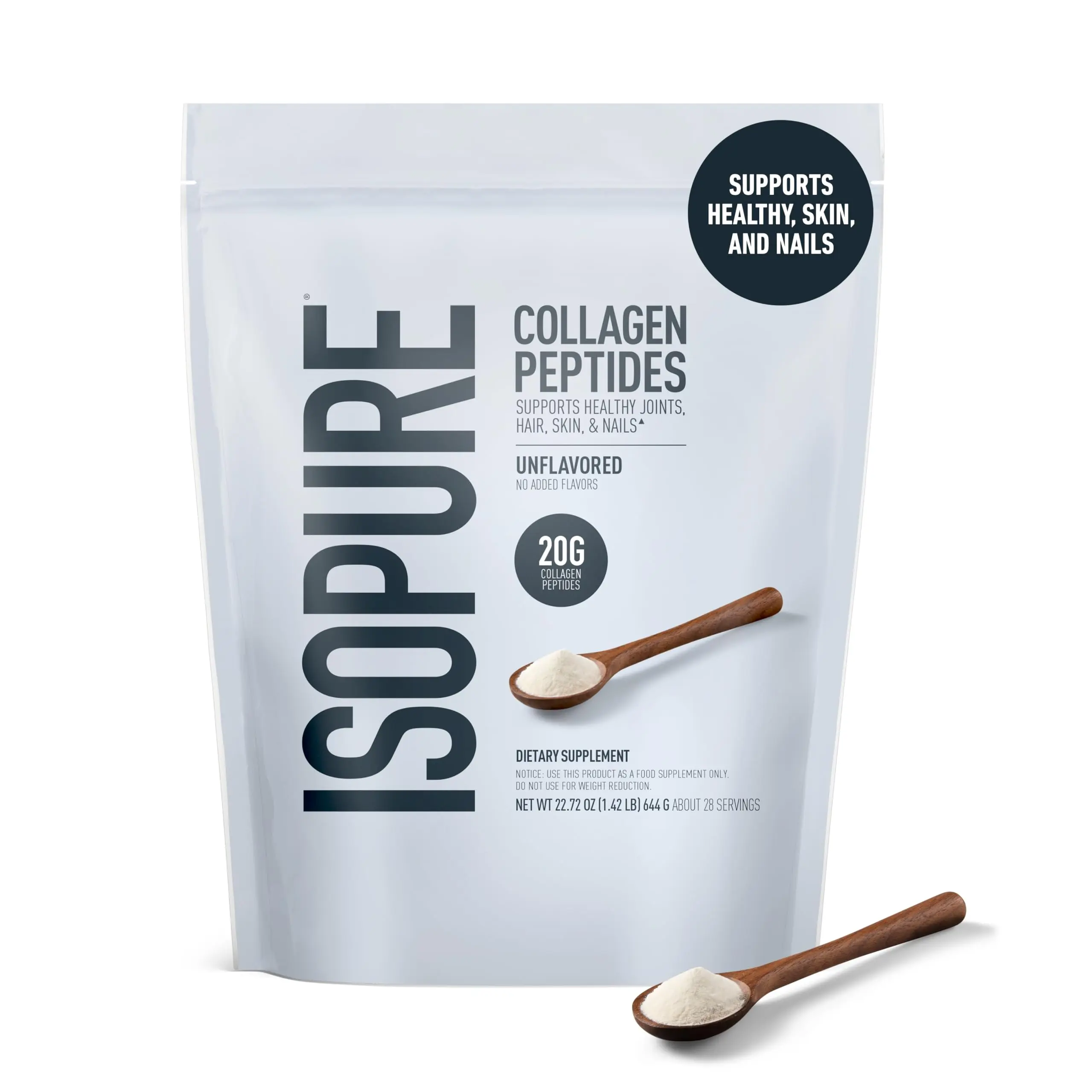Isopure Collagen Peptides Powder, Unflavored 1.42 lb Isopure Collagen Peptides Powder, Unflavored 1.42 lb