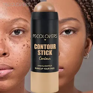 Foundation Stick With Brush Makeup Stick Multi-Use Face Makeup And Contour Stick For Natural Matte Coverage