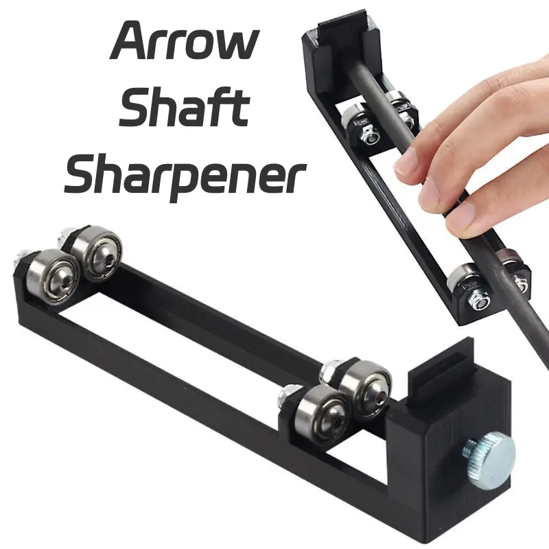1pc Arrow shaft grinding device uniform trimming Arrow shaft end to remove burrs and burrs Small and portable, portable, can be carried with the tool kit to hold the daily arrow repair