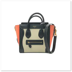 Pre-owned Celine As Shown Tote Bags Sh 1602 Nano Luggage leather handbag 26.04.22
