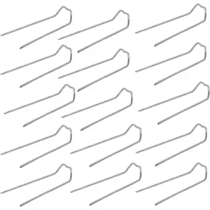 100 Pieces 1.7 Inch Floral U-Pins Small Craft Plant Pin Greening Fern Clips for Foam Bouquet Straw Wreaths Flower Arrangements DIY Sewing Projects