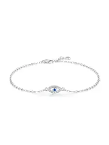 Elegant S925 Silver Evil Eye Bracelet for Women, Lightweight Luxury Jewelry Gift for Valentine's Day & Christmas