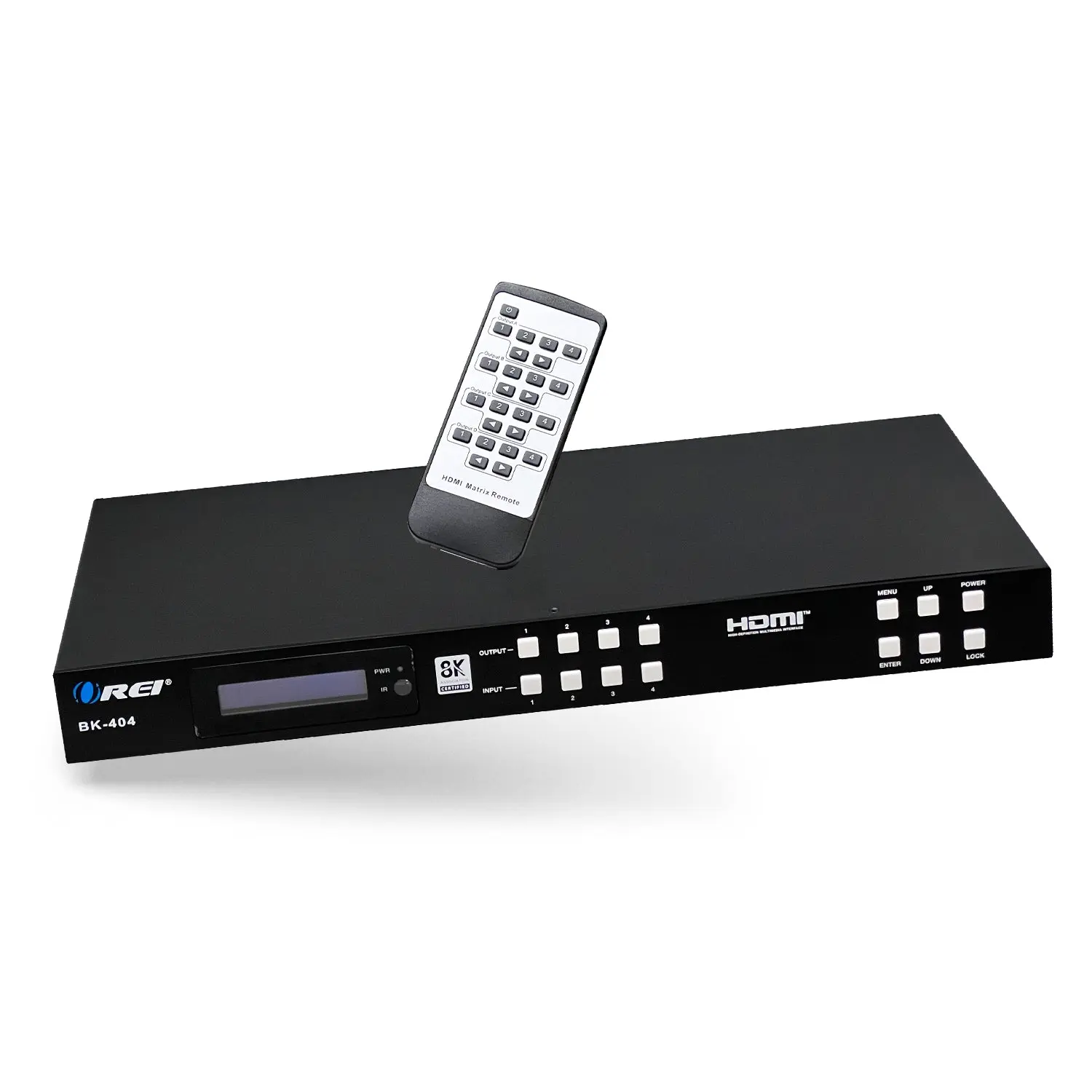 8K 4x4 HDMI™ Matrix (Audio Extract)-BK-404